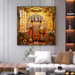 Panchmukhi Hanuman Ji Glass Finish Square Wall Art
