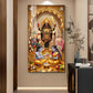 Maa Kali, Lord Krishna & Radha Glass Finish Vertical Wall Art