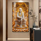Om Sai Ram Glass Finish Vertical Wall Art