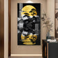Twilight Tree Serenity Glass Finish Vertical Wall Art