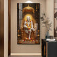 Sai Baba Darbar Glass Finish Vertical Wall Art