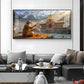 Divine Badrinath Dham Glass Finish Horizontal Wall Art