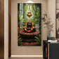 Shiv Shankar Glass Finish Vertical Wall Art