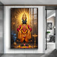 Lord Vithala Glass Finish Vertical Wall Art
