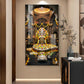 Divine Mallikarjuna Jyotirlinga Glass Finish Vertical Wall Art