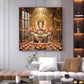 Ganapathi Ji Glass Finish Square Wall Art