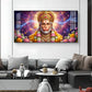 Hanuman Ji Glass Finish Horizontal Wall Art