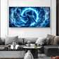 Depicts Lord Hanuman Glass Finish Horizontal Wall Art