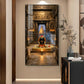 Divine Shiva Lingam Glass Finish Vertical Wall Art