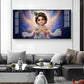 Little Krishna Glass Finish Horizontal Wall Art