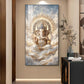 Ganpati Bappa Maurya Glass Finish Vertical Wall Art