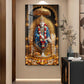 Shridi Sai Baba Glass Finish Vertical Wall Art