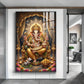 Jai Ganapathi Deva Glass Finish Vertical Wall Art