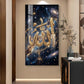 Khuda Glass Finish Vertical Wall Art