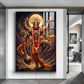 Divine Lord Hanuman Ji Glass Finish Vertical Wall Art