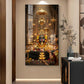 Jai Shiv Shankar Glass Finish Vertical Wall Art