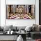 Omkareshwar Jyotirlinga Glass Finish Horizontal Wall Art
