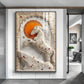 The Sacred Horse Glass Finish Vertical Wall Art