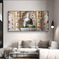 Buddha In Dhyan Mudra Glass Finish Horizontal Wall Art