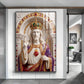 Christ The King Glass Finish Vertical Wall Art