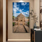 The Sanchi Stupa Glass Finish Vertical Wall Art