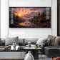 Vibrant Sunrise Glass Finish Horizontal Wall Art