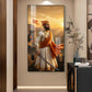 Shivaji Maharaj Warrior Spirit Glass Finish Vertical Wall Art