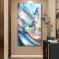 Butterfly Bliss Bouquet Glass Finish Vertical Wall Art
