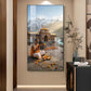 Jai Badrinath Glass Finish Vertical Wall Art