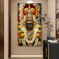Goddess Chowdeshwari Amman Glass Finish Vertical Wall Art