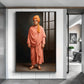 Swami Vivekananda Glass Finish Vertical Wall Art