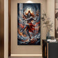Shiv Sadhana Glass Finish Vertical Wall Art
