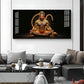 Lord Hanuman In Meditating Pose Glass Finish Horizontal Wall Art