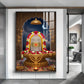 Lord Shiva Lingam Glass Finish Vertical Wall Art