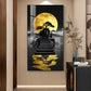 Stairway To The Moon Glass Finish Vertical Wall Art