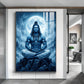 Divine Shiv Ji Glass Finish Vertical Wall Art