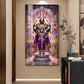 Om Namo Venkateswara Glass Finish Vertical Wall Art
