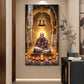 Baba Neemkaroli Glass Finish Vertical Wall Art