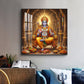 Lord Shri Ram Glass Finish Square Wall Art