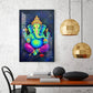Lord Vinayak Glass Finish Vertical Wall Art