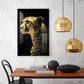 Leopard Glass Finish Vertical Wall Art