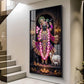 Lord Shrinath Ji Glass Finish Vertical Wall Art
