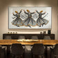 Sufi Whirling Dervishes Dance Glass Finish Horizontal Wall Art