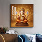 Divine Shree Ganesha ji Glass Finish Square Wall Art