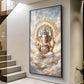 Ganpati Bappa Maurya Glass Finish Vertical Wall Art