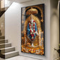Shridi Sai Baba Glass Finish Vertical Wall Art