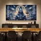Mediating Bhole Nath Glass Finish Horizontal Wall Art