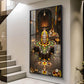 Divine Trimbakeshwar Jyotirlinga Glass Finish Vertical Wall Art