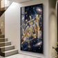 Khuda Glass Finish Vertical Wall Art