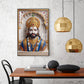 Khatushyam Baba Glass Finish Vertical Wall Art
